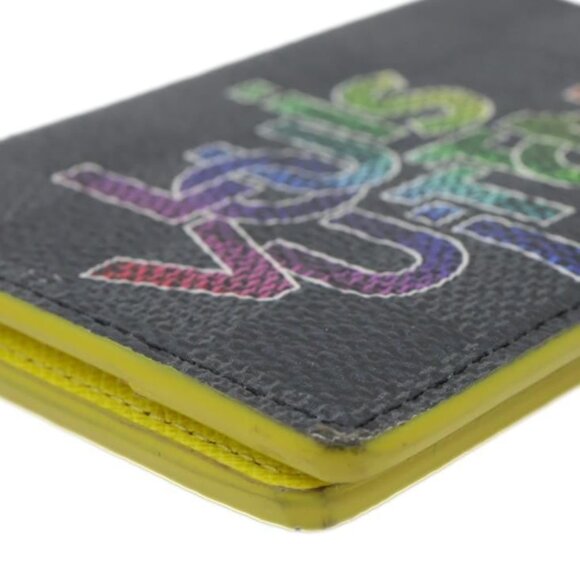 Louis Vuitton  Virgil Abloh Rainbow Logo Damier Graphite Pocket Organizer Wallet - Picture 6 of 10